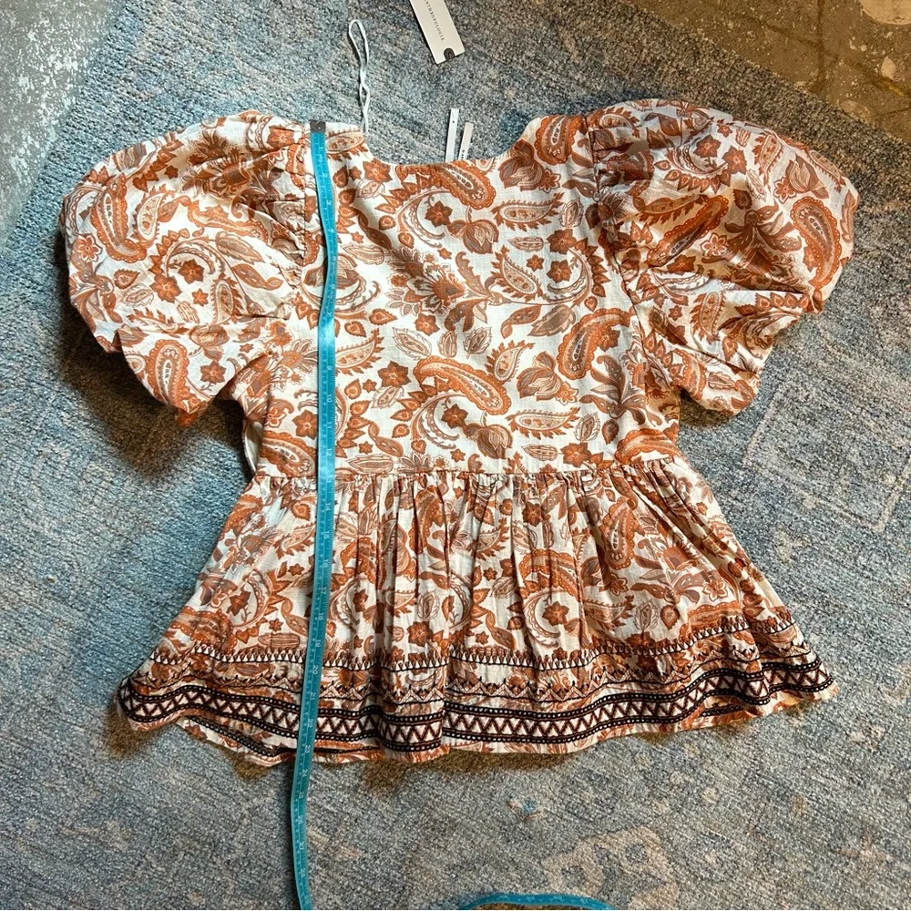 Floral Puff Sleeve Blouse NWT